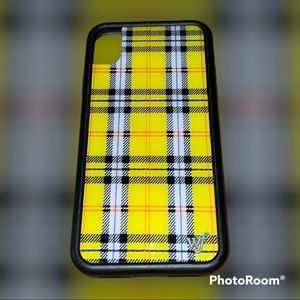 Wildflower Case Yellow Plaid iPhone XR